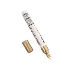 Carioci, Marker cu vopsea Optima Paint 3710, varf rotund 4.5mm, grosime scriere 2-3mm - auriu - autograf.ro