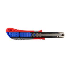 Cuttere si foarfeci Optima, Cutter premium Optima, lama 18mm SK5, 2 functiuni, sina metalica, aluminiu cu ABS - autograf.ro