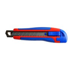 Optima, Cutter mare Optima Basic, lama 18mm SK7, sina metalica, ABS cu rubber grip - autograf.ro
