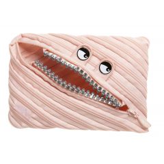 Zip..it, Penar cu fermoar, ZIPIT Grillz Monster Jumbo - piersica - autograf.ro