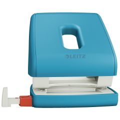 Creativitate la birou Probeco Leitz, Perforator plastic LEITZ Cosy 5004, 30 coli, albastru celest - autograf.ro