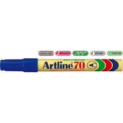 Artline, Permanent marker ARTLINE  70, corp metalic, varf rotund 1.5mm - albastru - autograf.ro