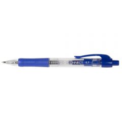 Pixuri Q-connect, Pix cu mecanism, rubber grip, varf 1.0mm, Q-Connect - albastru - autograf.ro