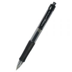 Pixuri cu gel DELI Q-connect, Pix cu gel, mecanism retractabil, rubber grip, 0.5 mm, Q-Connect - negru - autograf.ro