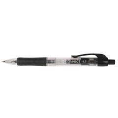 Pixuri, Pix cu mecanism, rubber grip, varf 1.0mm, Q-Connect - negru - autograf.ro