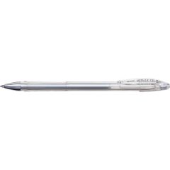 Penac, Pix cu gel PENAC FX-3 Metalic, 0.8mm, con metalic, corp transparent - scriere argintiu metalizat - autograf.ro