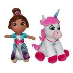 Jucarii de plus, Set 2 jucarii din plus Nella 35 cm & Trinket 24 cm, Printesa Nella PL16851 - autograf.ro