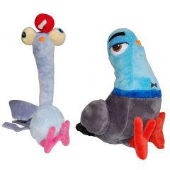 Jucarii de plus, Set 2 jucarii din plus CrazyEyes 34 cm & Lance 26 cm, Spioni Deghizati PL18544 - autograf.ro