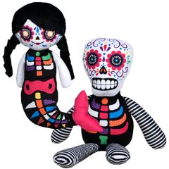 Jucarii de plus, Set 2 jucarii din plus Mermaid 32 cm & Boy 26 cm, Katrina Gang PL18901 - autograf.ro