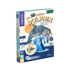Puzzle-uri copii, Puzzle 3D ECO - Delfin cu bot gros (deluxe) - autograf.ro