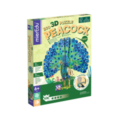 Puzzle-uri copii, Puzzle 3D ECO - Paun (deluxe) - autograf.ro