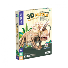 Puzzle-uri copii, Puzzle 3D reglabil - TRICERATOPS (deluxe) - autograf.ro