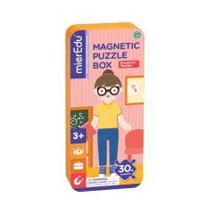 mierEdu, Puzzle magnetic in cutie metalica, joc de potrivire si asociere - Educatoare - autograf.ro