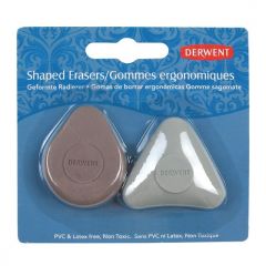 Derwent, Radiera DERWENT Professional, 2 buc/ set, diverse forme, ergonomica, pentru eficienta ridicata si co - autograf.ro