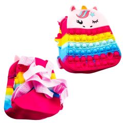 Ghiozdane Trunki LOCALE Caterpillar CHINA, Rucsac antistres pentru copii, din silicon, Unicorn - autograf.ro