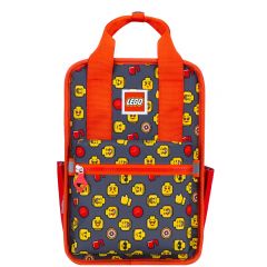 Ghiozdane, Rucsac Casual LEGO Tribini Fun Small - design Heads and Cup - rosu - autograf.ro