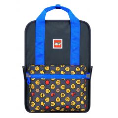 Ghiozdane, Rucsac Casual LEGO Tribini Fun Large - design Heads and Cup - albastru - autograf.ro