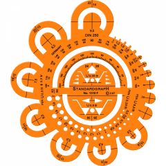 Produse pentru geometrie, desen tehnic Standardgraph, Sablon Raze Standardgraph 0.5-40 No 1310 F - autograf.ro