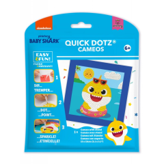 Art & Craft Nikidom Sheaffer Diamond Dotz®, Set creativ pictura cu diamante - Baby Shark - autograf.ro