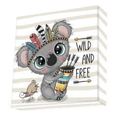 Art & Craft Nikidom Sheaffer Diamond Dotz®, Set creativ tablou Wild and Free, pictura cu diamante - autograf.ro
