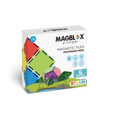 Jucarii Nice Magblox, Set magnetic Magblox - 6 piese magnetice pentagon pentru constructie - autograf.ro