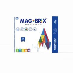 Jucarii Nice Magblox, Set magnetic Magbrix 12 piese triunghi isoscel - compatibil cu caramizi de constructie tip Lego - autograf.ro