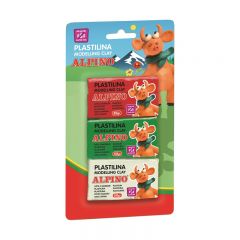 Plastilina si accesorii Alpino, Plastilina standard, 3 culori x 50 grame/blister, ALPINO - autograf.ro