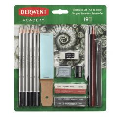 Derwent, Set complet pentru schite DERWENT Academy, creioane grafit, blister, 19 buc/ set - autograf.ro