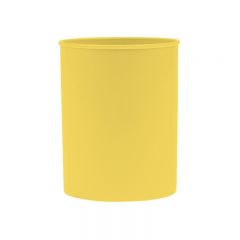 Pentru acasa, Suport plastic, cilindric, pentru instrumente de scris, D78mm, H-10cm, DONAU Life - galben pastel - autograf.ro