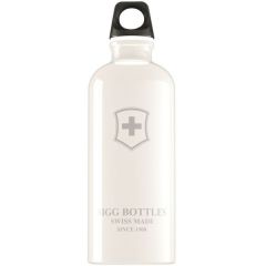 Cani si recipiente, SIGG Bidon din aluminiu SWISS EMBLEM WHITE 0.6l - autograf.ro