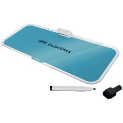 Table magnetice Leitz, Tabla LEITZ Cosy, sticla, pentru birou, marker inclus, albastru celest - autograf.ro