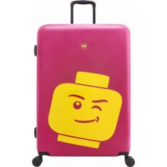 Lego, Troller 28 inch, material ABS, LEGO Minifigure Head - roz - autograf.ro