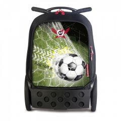 Ghiozdane baieti clasele 1-4 Nikidom, Ghiozdan troler baieti NIKIDOM Roller Up XL - Goal +cadou 10 caiete A4 - autograf.ro