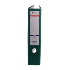 Bibliorafturi Donau Optima, Biblioraft A4, plastifiat PP/paper, margine metalica, 75 mm, Optima Classic - verde - autograf.ro