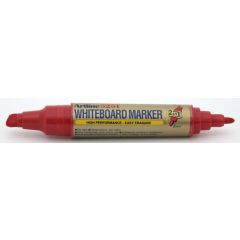 Artline, Marker pentru tabla de scris ARTLINE 525T, doua capete - varf rotund 2.0mm/tesit 5.0mm - rosu - autograf.ro