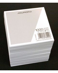 Rezerva cub hartie alba 9x9x9cm AURORA