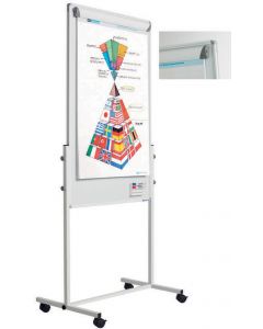Flipchart magnetic, 120 x 75 cm, cu rotile, SMIT Combi