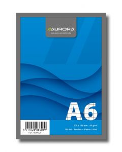Blocnotes capsat, A6, 100 file - 60g/mp, microperforatii, AURORA Office - matematica