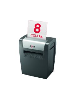 Distrugator documente manual REXEL MOMENTUM X308, P3, cross-cut (confeti), 8 coli, cos 15l, negru