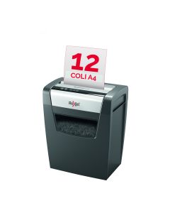 Distrugator documente manual REXEL MOMENTUM X312, P3, cross-cut (confeti), 12 coli, cos 23l, negru