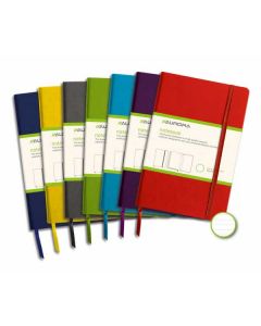 Caiet cu elastic, coperti rigide, 140 x 215mm, 96 file-80g/mp, hartie cream, AURORA - dictando