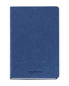 Caiet A5, 192 file - hartie FSC 80 g/mp, coperta soft-touch albastru, AURORA Capri - dictando