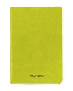 Caiet A5, 192 file - hartie FSC 80 g/mp, coperta soft-touch verde, AURORA Capri - dictando