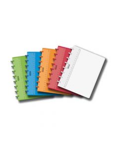 Caiet A5, 72 file - 90g/mp, coperta PP transparent color, AURORA Adoc - matematica