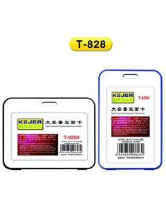 Suport PP water proof snap type, pentru carduri, 78x 109mm, vertical, 10 buc/set, KEJEA -albastru