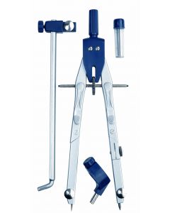 Compas geometrie, metalic, rapid ajustabil, 4 piese, ALCO