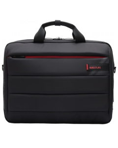 Geanta BESTLIFE CPlus, 33x41x9cm, compartiment tableta si laptop 15.6 inch, negru/rosu