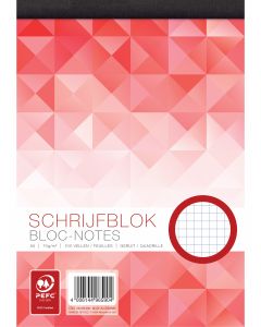 Blocnotes capsat, A6, 100 file - 70g/mp, microperforatii, Work - matematica