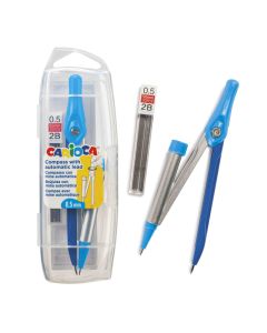 Set compas cu creion 0,5 mm Carioca + mina