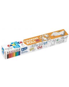 CARIOCA Coloring Roll, 30 x 198 cm/rola, hartie autoadeziva - ABC